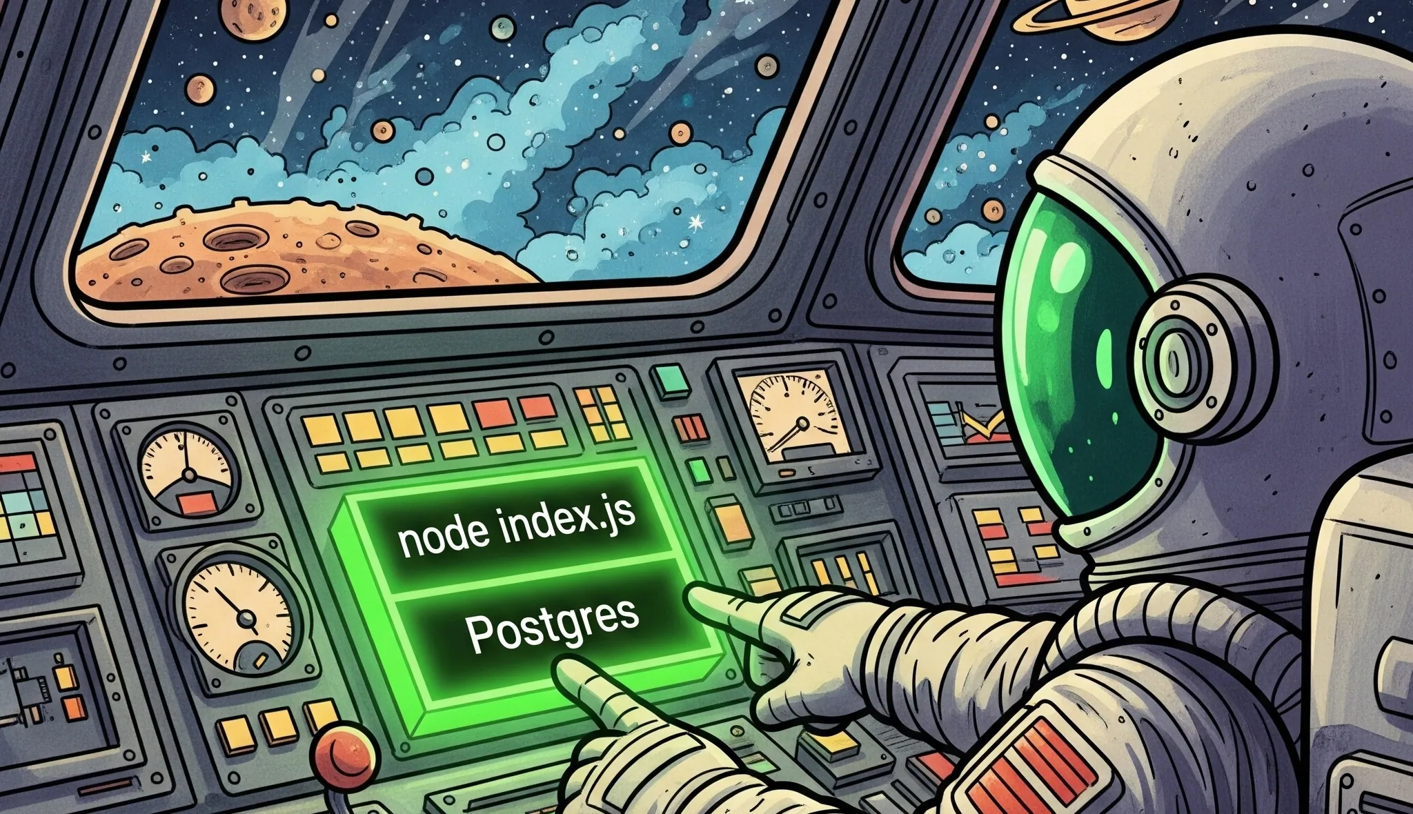 Add services (like Postgres) as Node dependencies